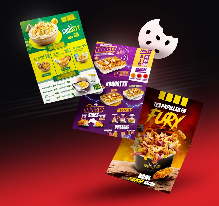 Dépliants et flyers de restaurant